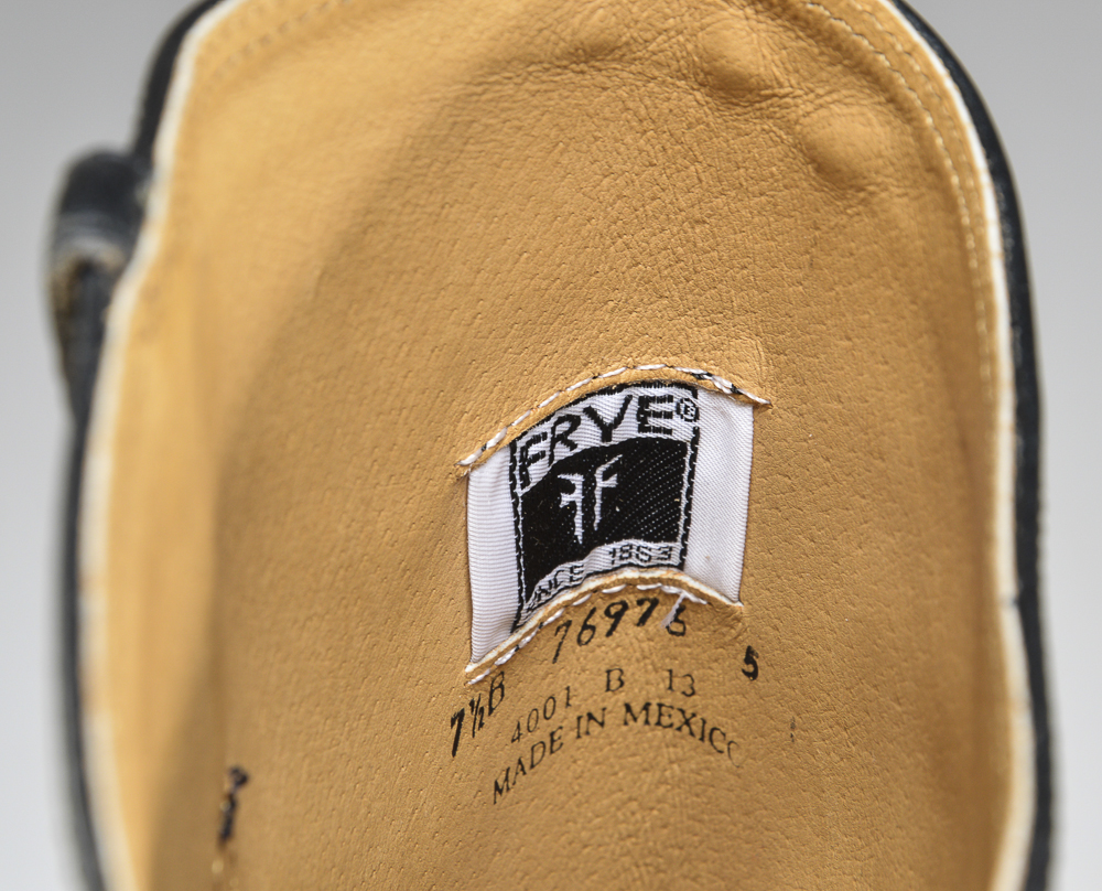 Frye Lindsay Plate Boots in Black Leather