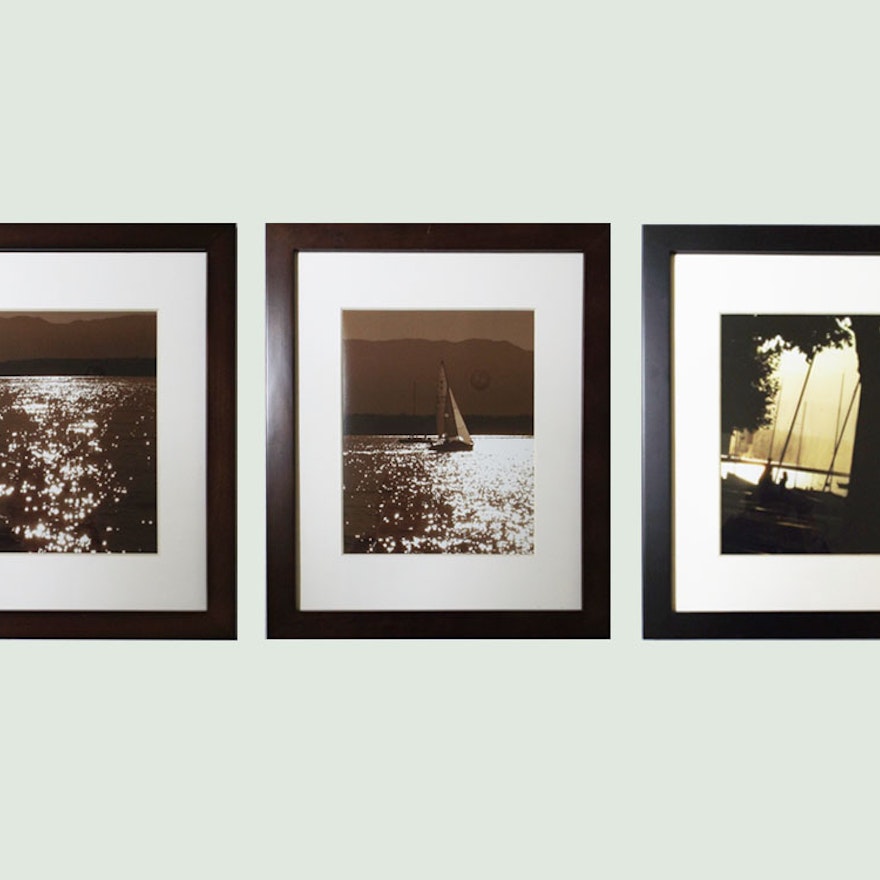 Black and White Photographic Prints of Lake Scenes
