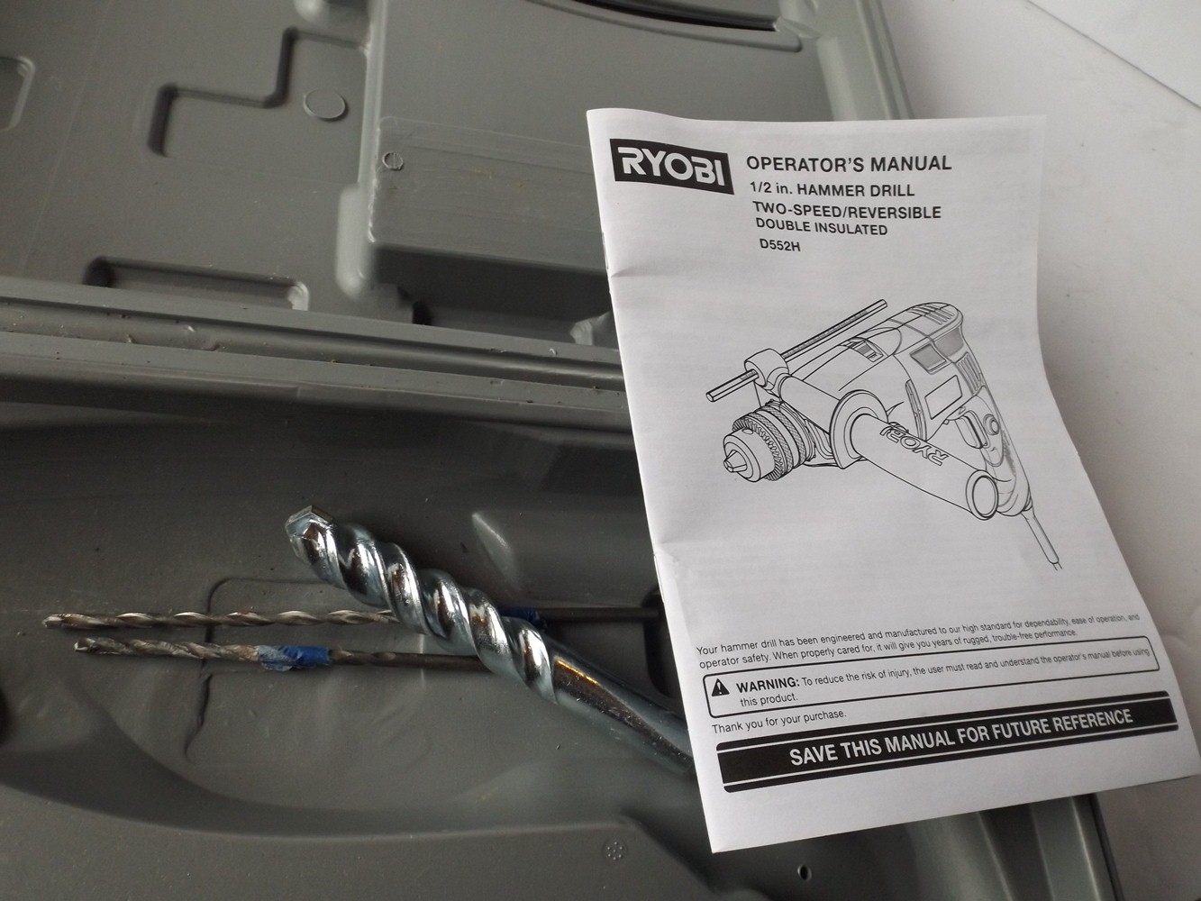 Ryobi Hammer Drill with Case