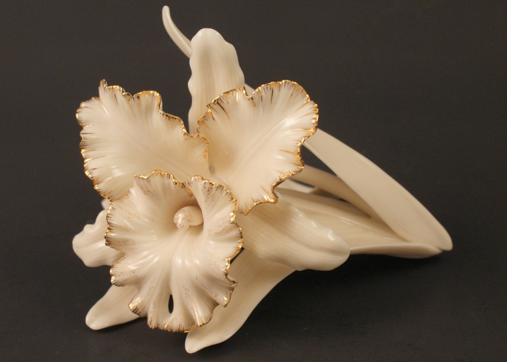 Three Lenox Bone China Flowers