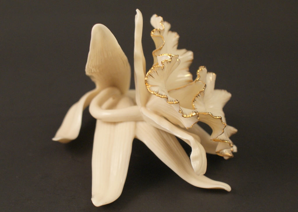 Three Lenox Bone China Flowers