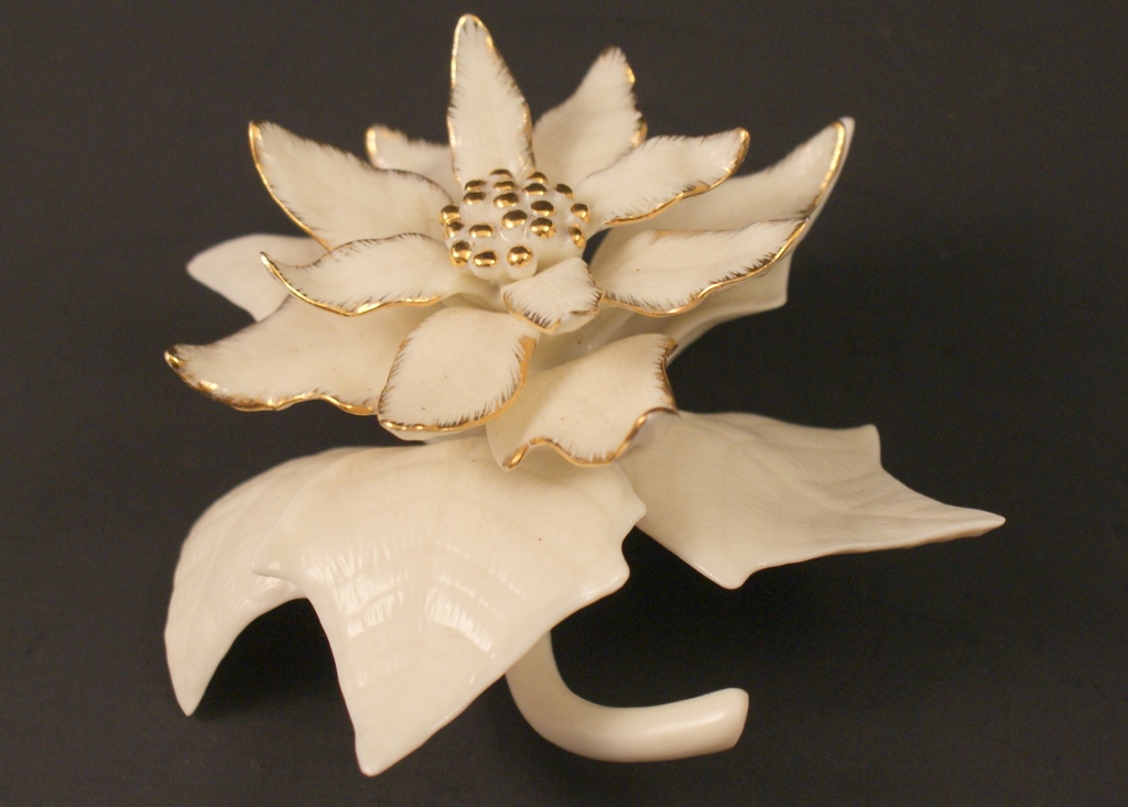 Three Lenox Bone China Flowers