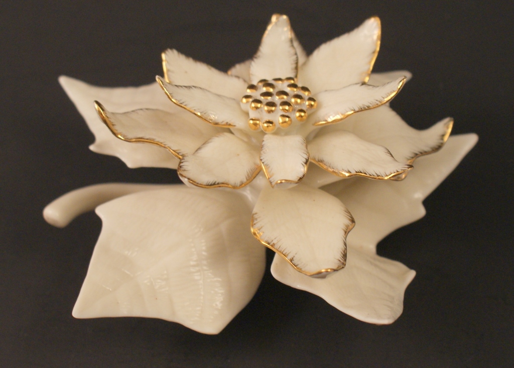 Three Lenox Bone China Flowers