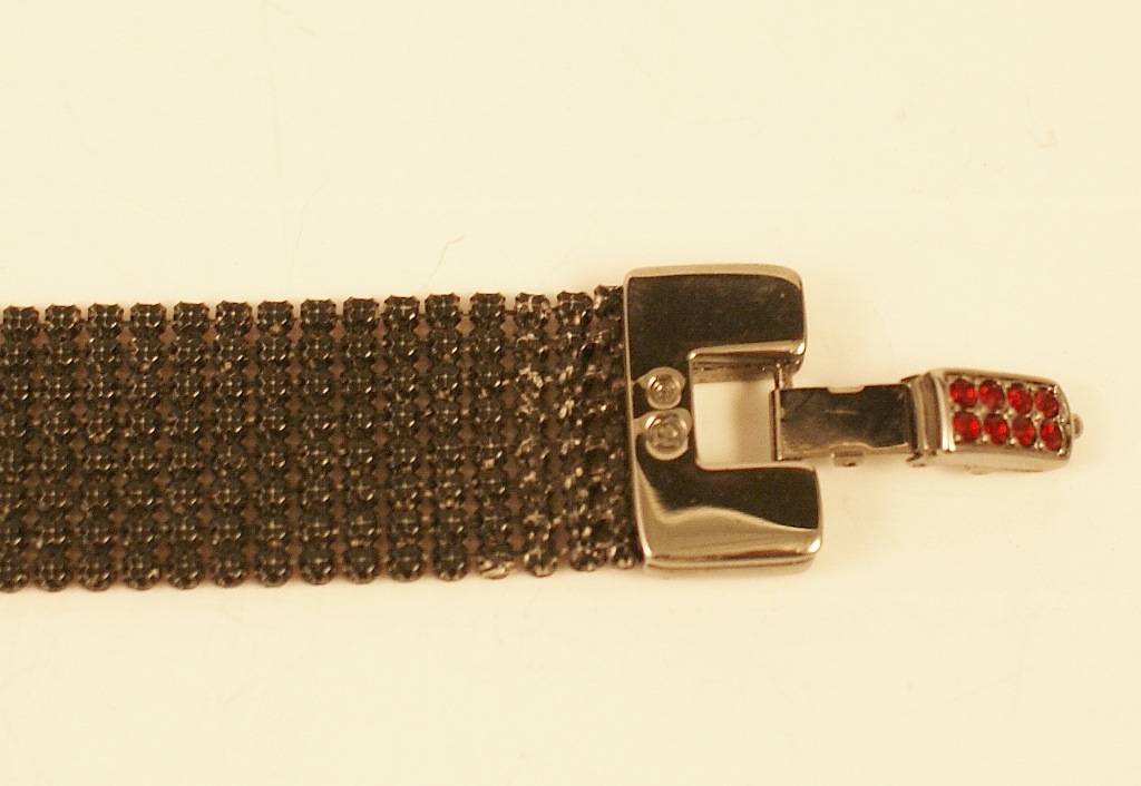 Two Swarovski Mesh Rhinestone Bracelets