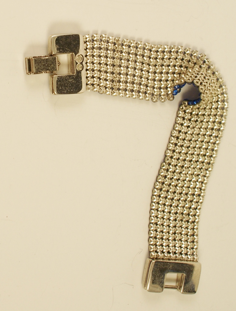 Two Swarovski Mesh Rhinestone Bracelets