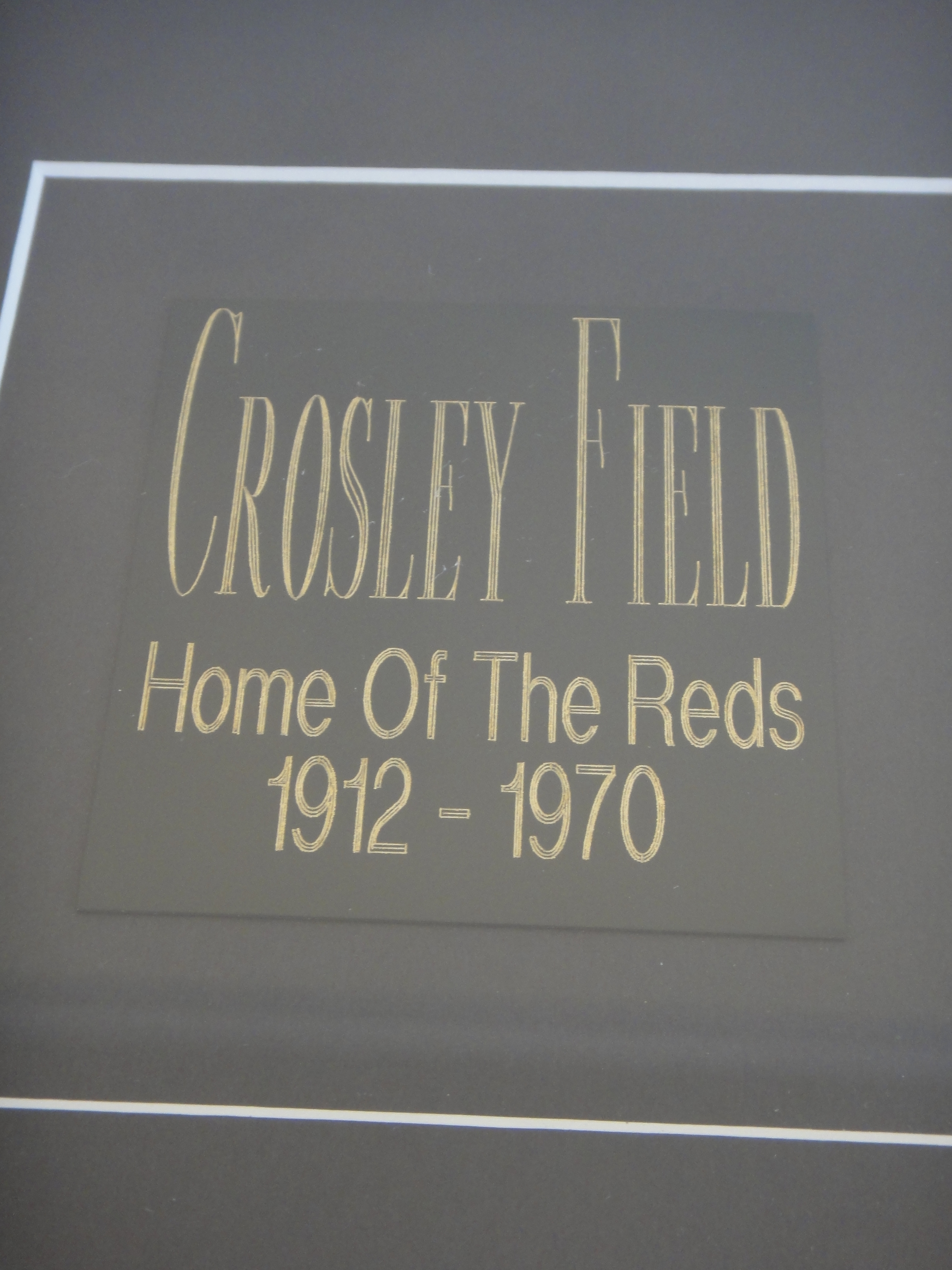Baseball's Crosley Field Memoribilia