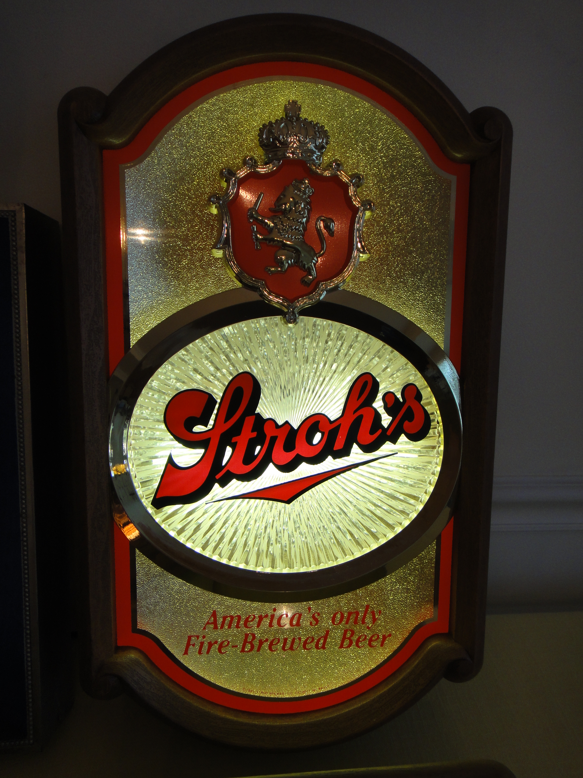 Four Vintage Lighted Beer Signs