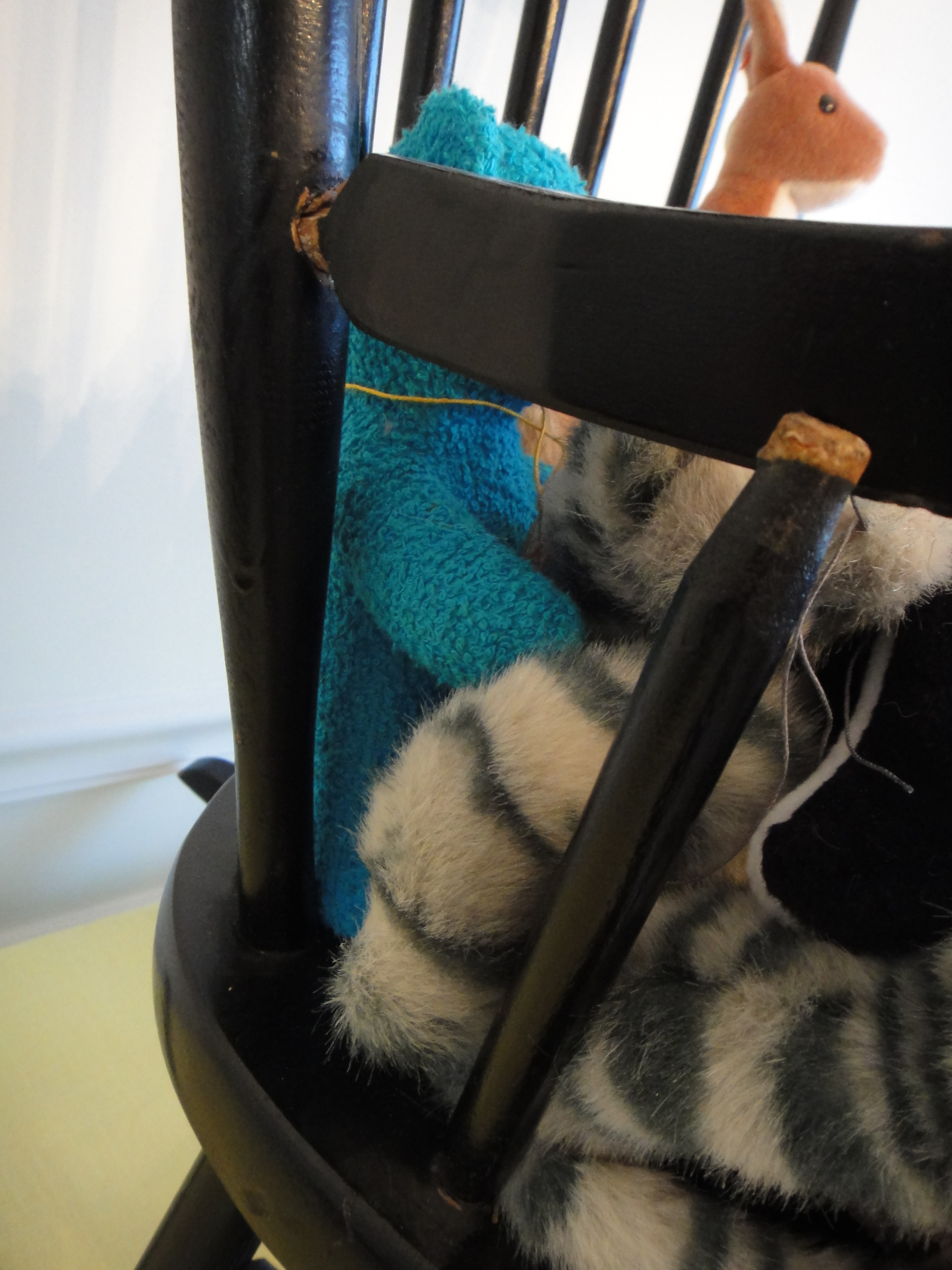 Rocking Chair Filled With Beanie Babies