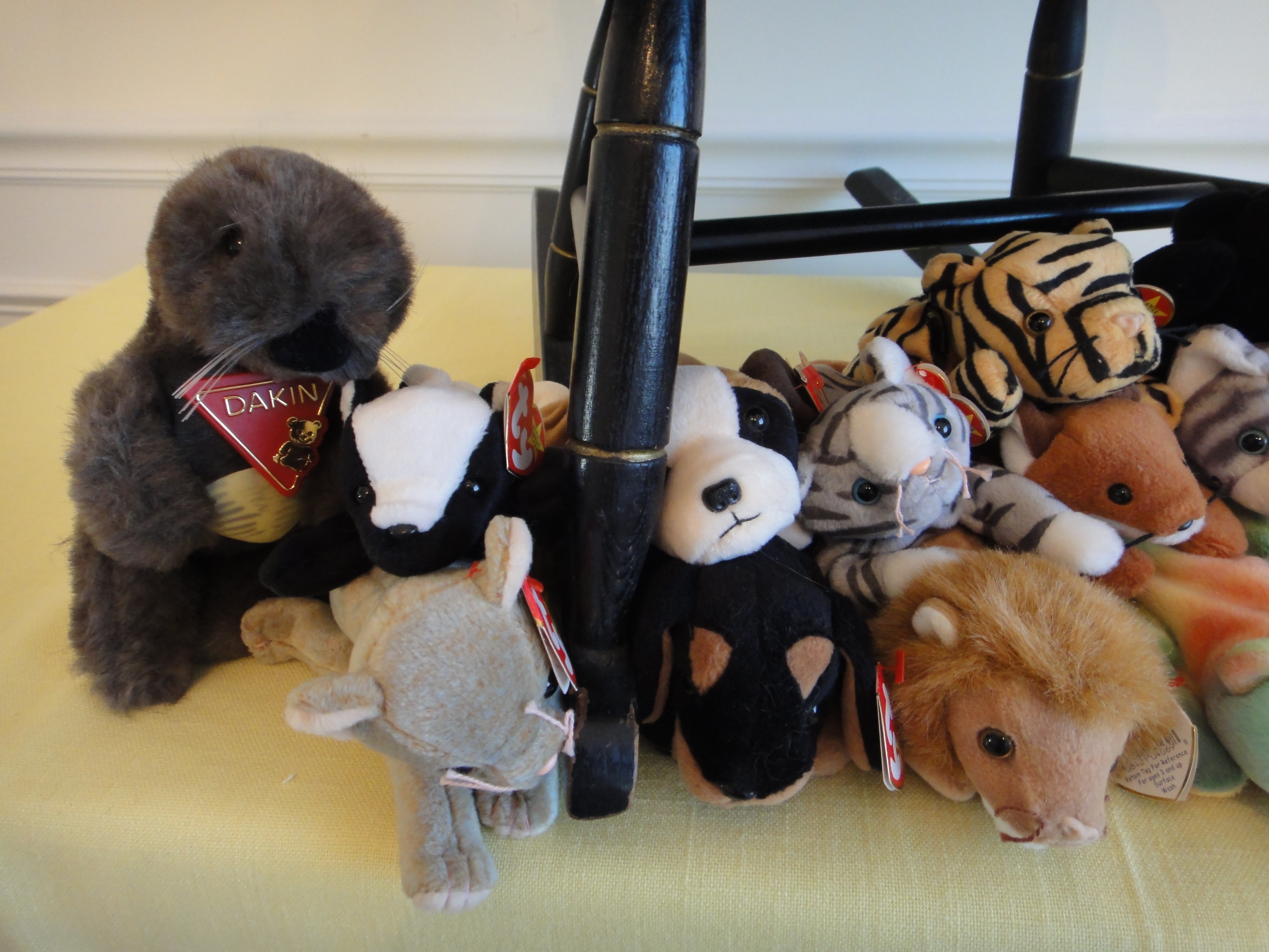 Rocking Chair Filled With Beanie Babies