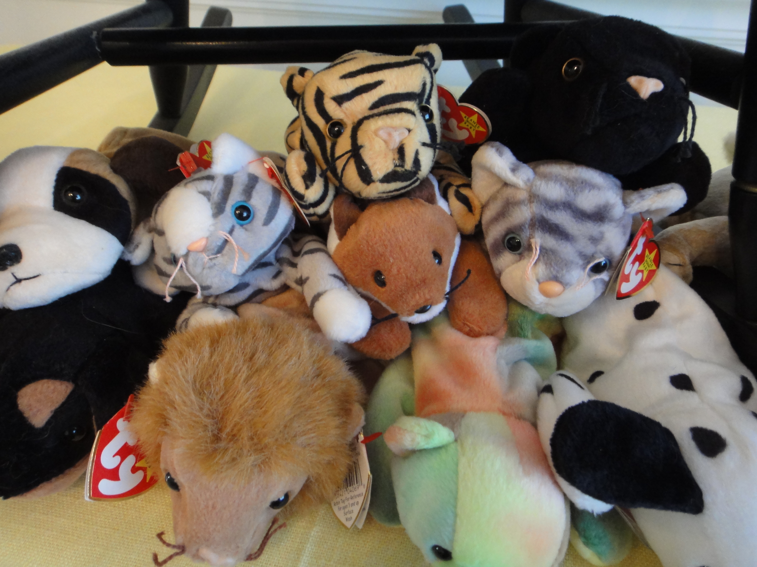 Rocking Chair Filled With Beanie Babies