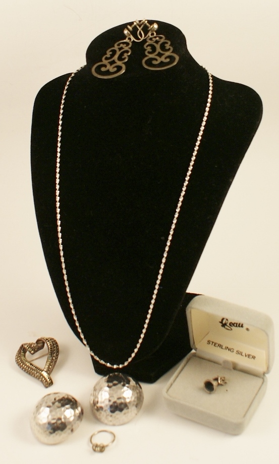 Group of Sterling Silver Jewelry