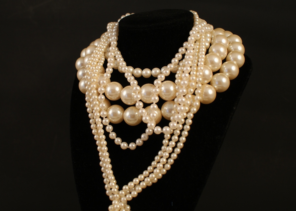 Large Lot of Faux Pearl Jewelry