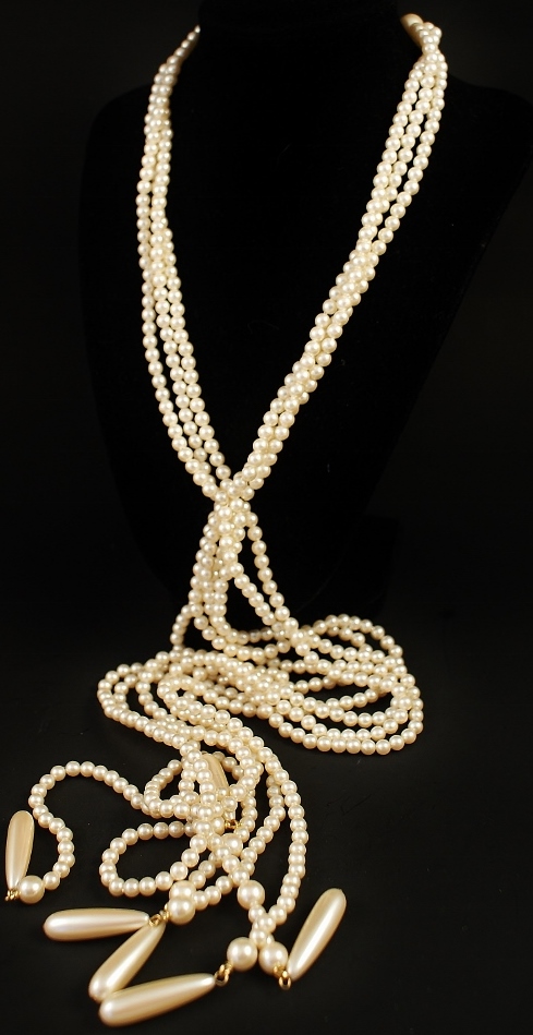 Large Lot of Faux Pearl Jewelry