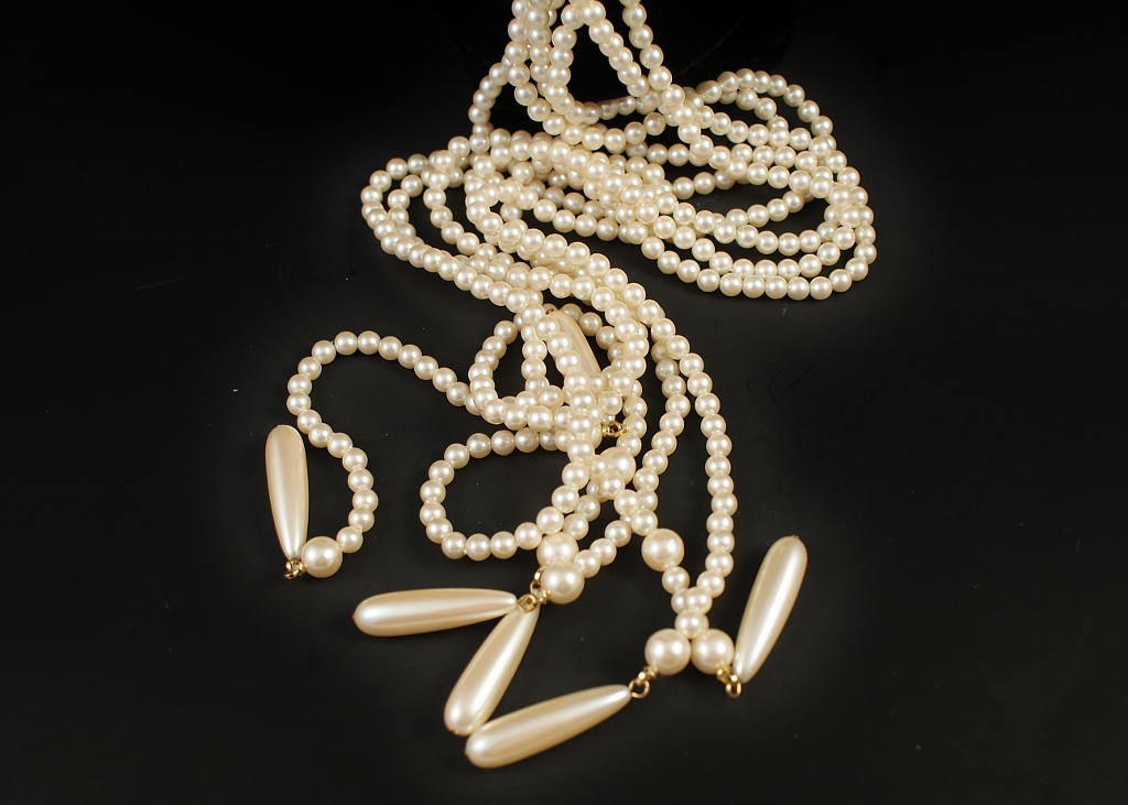 Large Lot of Faux Pearl Jewelry