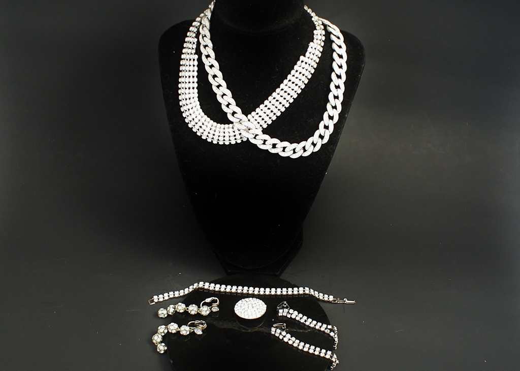Vintage Rhinestone Jewelry Group