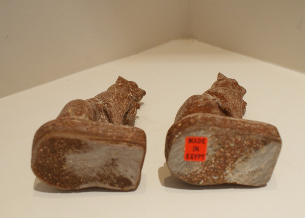 Eight-Piece Egyptian Cats Group