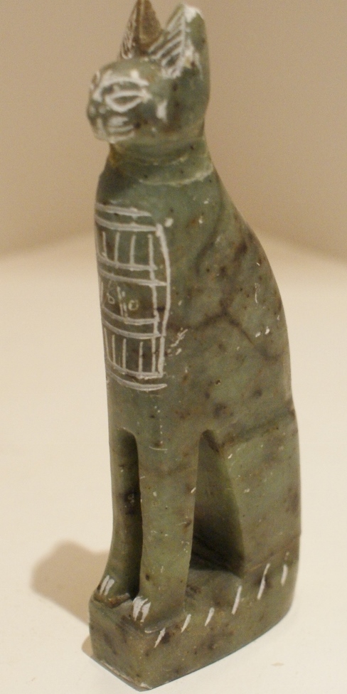 Eight-Piece Egyptian Cats Group