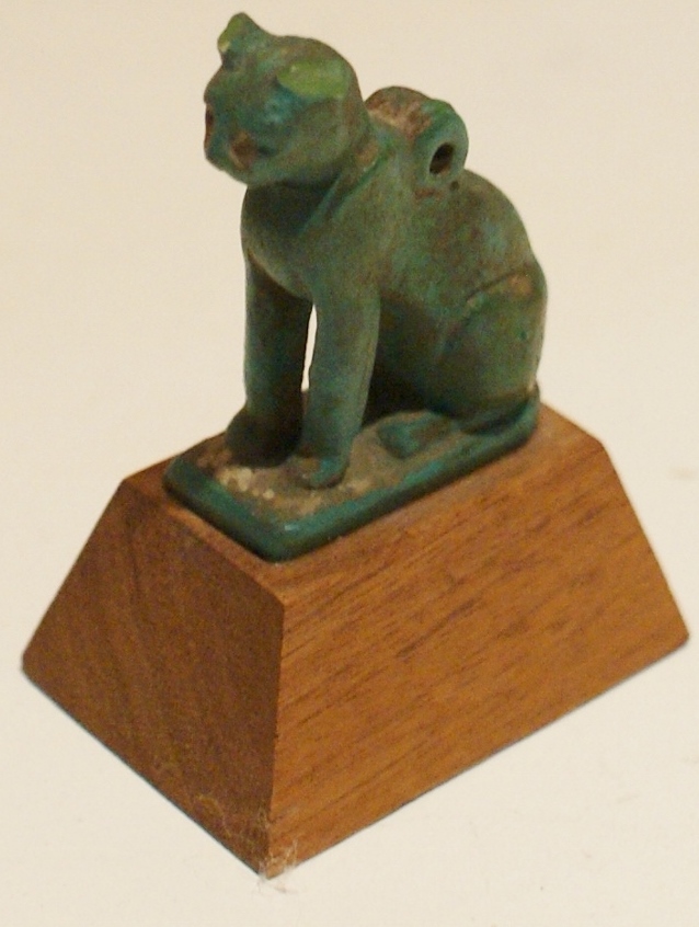 Eight-Piece Egyptian Cats Group