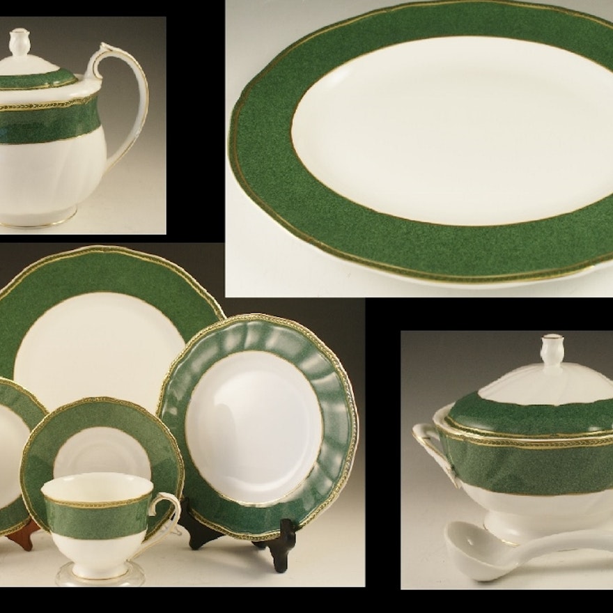 Wedgwood "Crown Emerald" Bone China