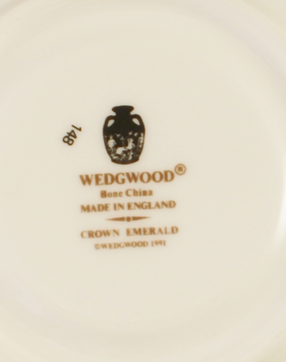 Wedgwood "Crown Emerald" Bone China