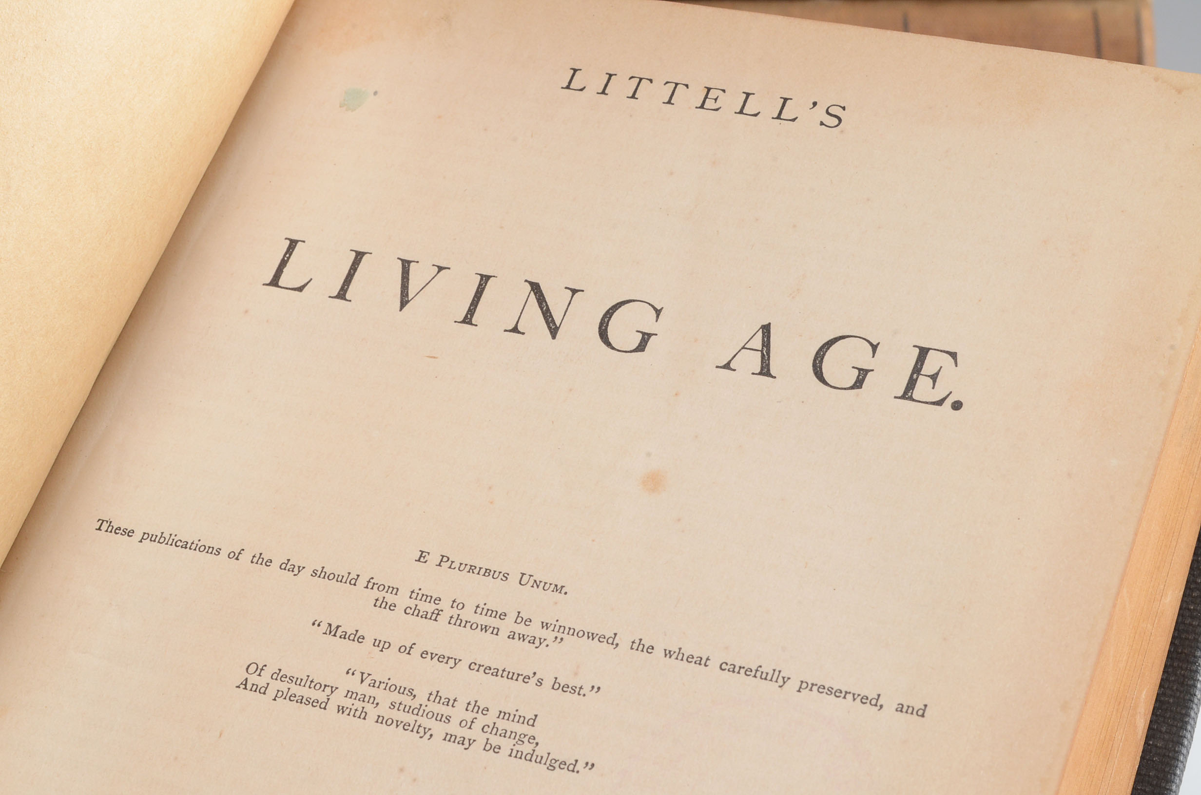 Antique Book Lot - Littel's Living Age