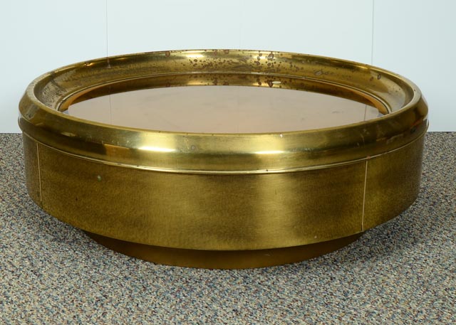 Brass and Glass Coffee Table