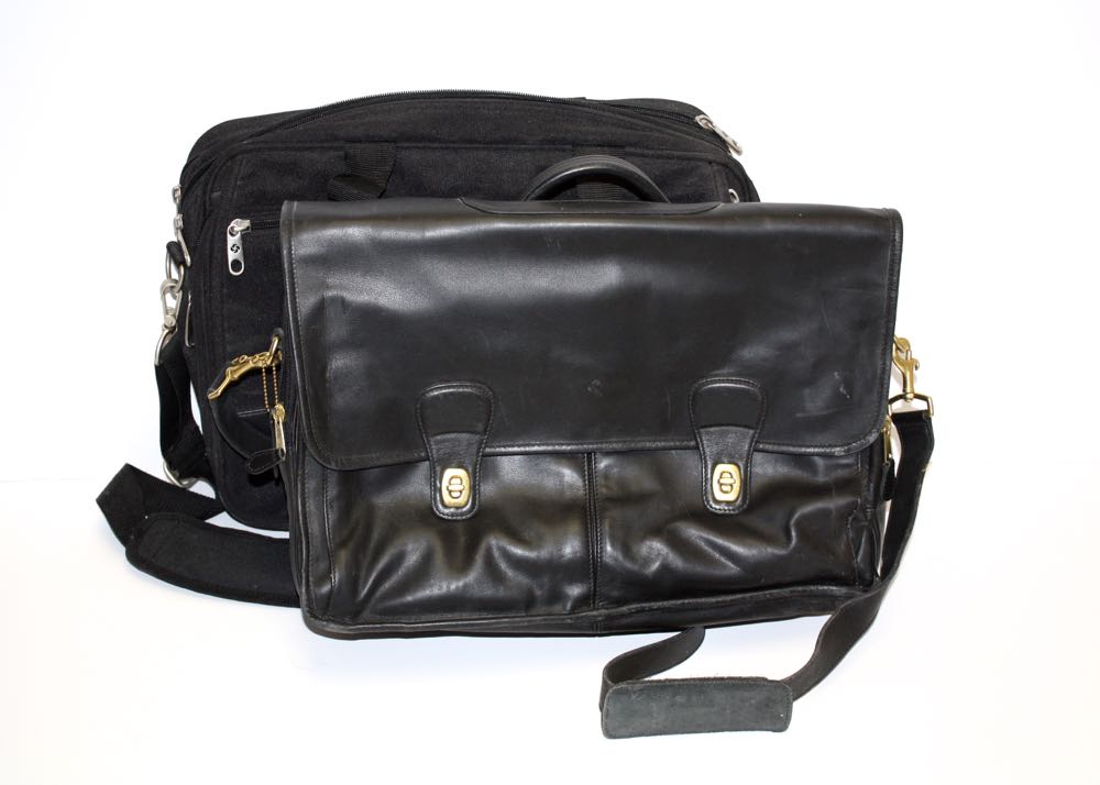 Vintage Coach Briefcase and Samsonite Laptop Bag