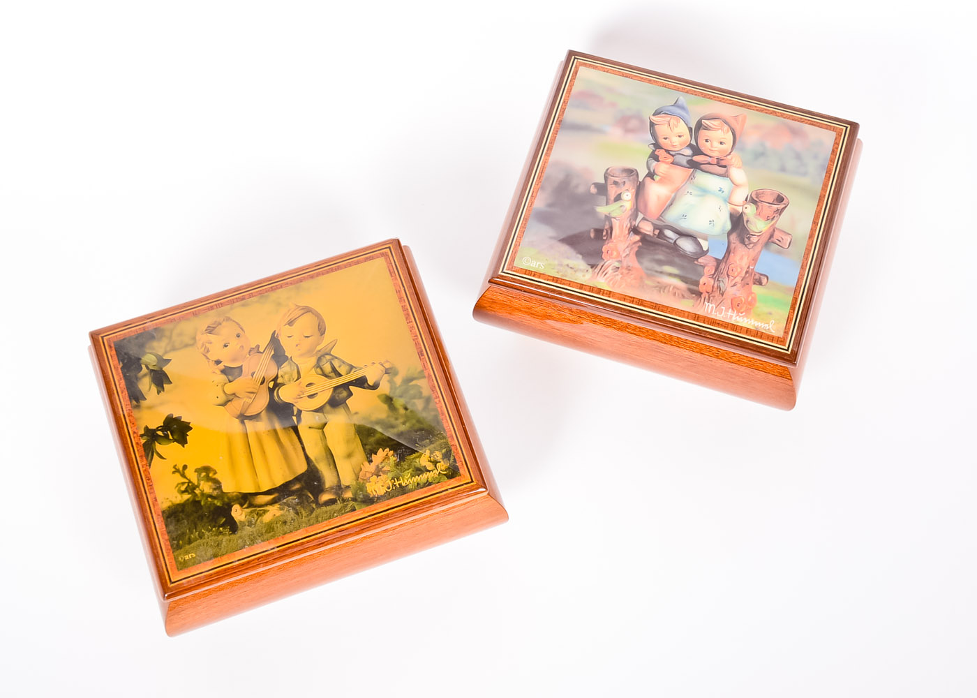 Pair of M.J. Hummel Music Boxes
