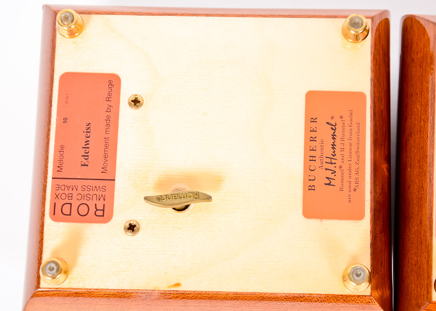 Pair of M.J. Hummel Music Boxes