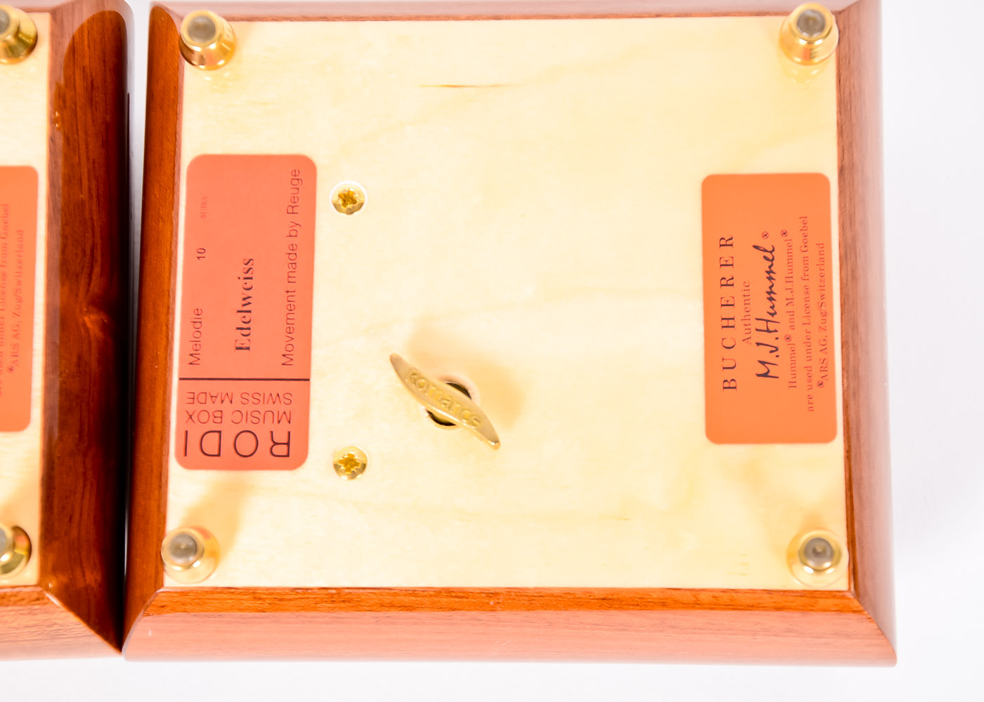 Pair of M.J. Hummel Music Boxes