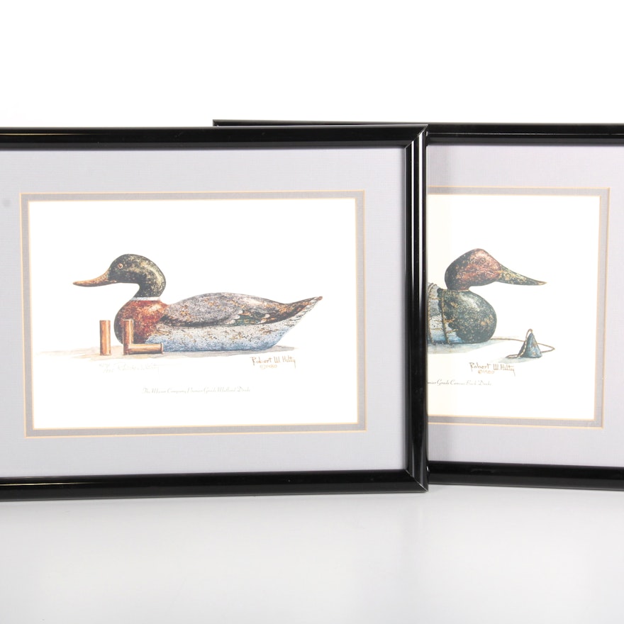 Pair of Duck Prints by Robert Hilty