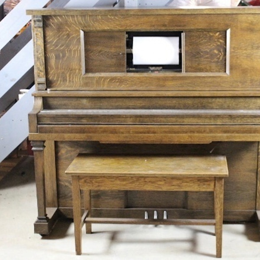 Wurlitzer Kingston Electrified Player Piano | EBTH Wurlitzer Kingston Electrified Player Piano | EBTH