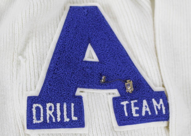 1968 Amelia High School Varsity Sweater, Pins amd Skirt