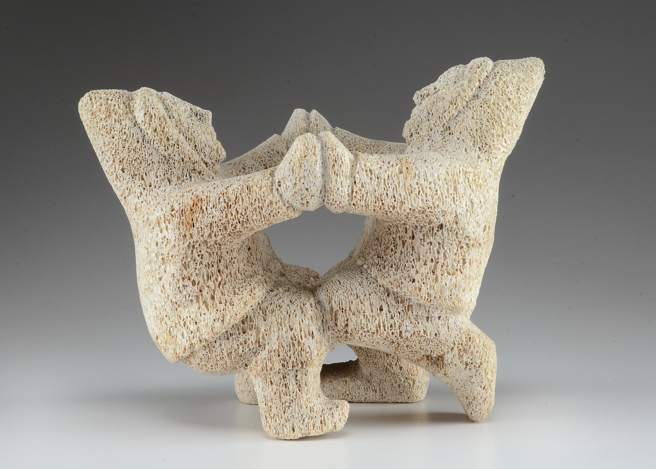 Inuit Petrified Whale Vertebrae Sculpture