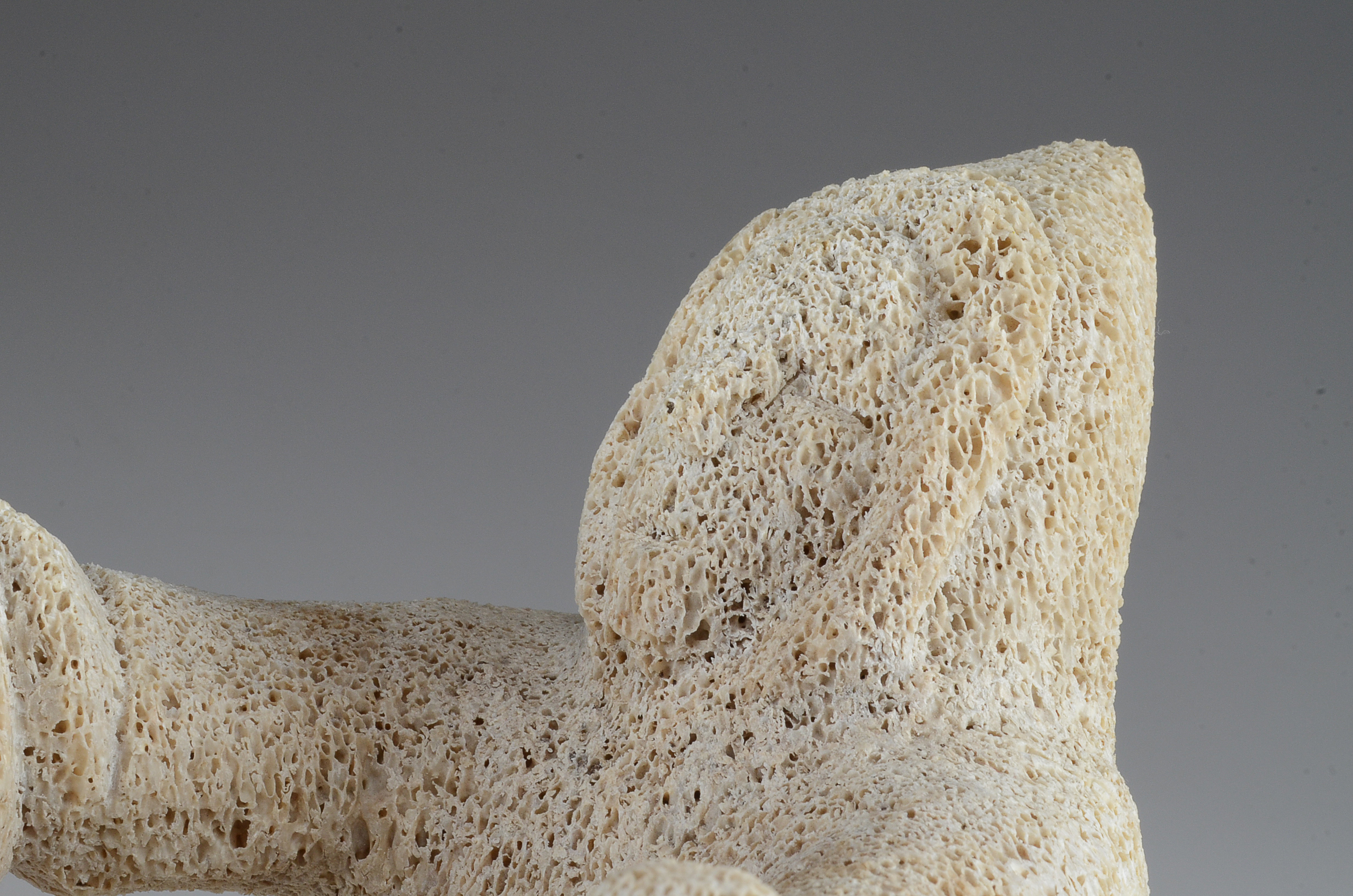 Inuit Petrified Whale Vertebrae Sculpture