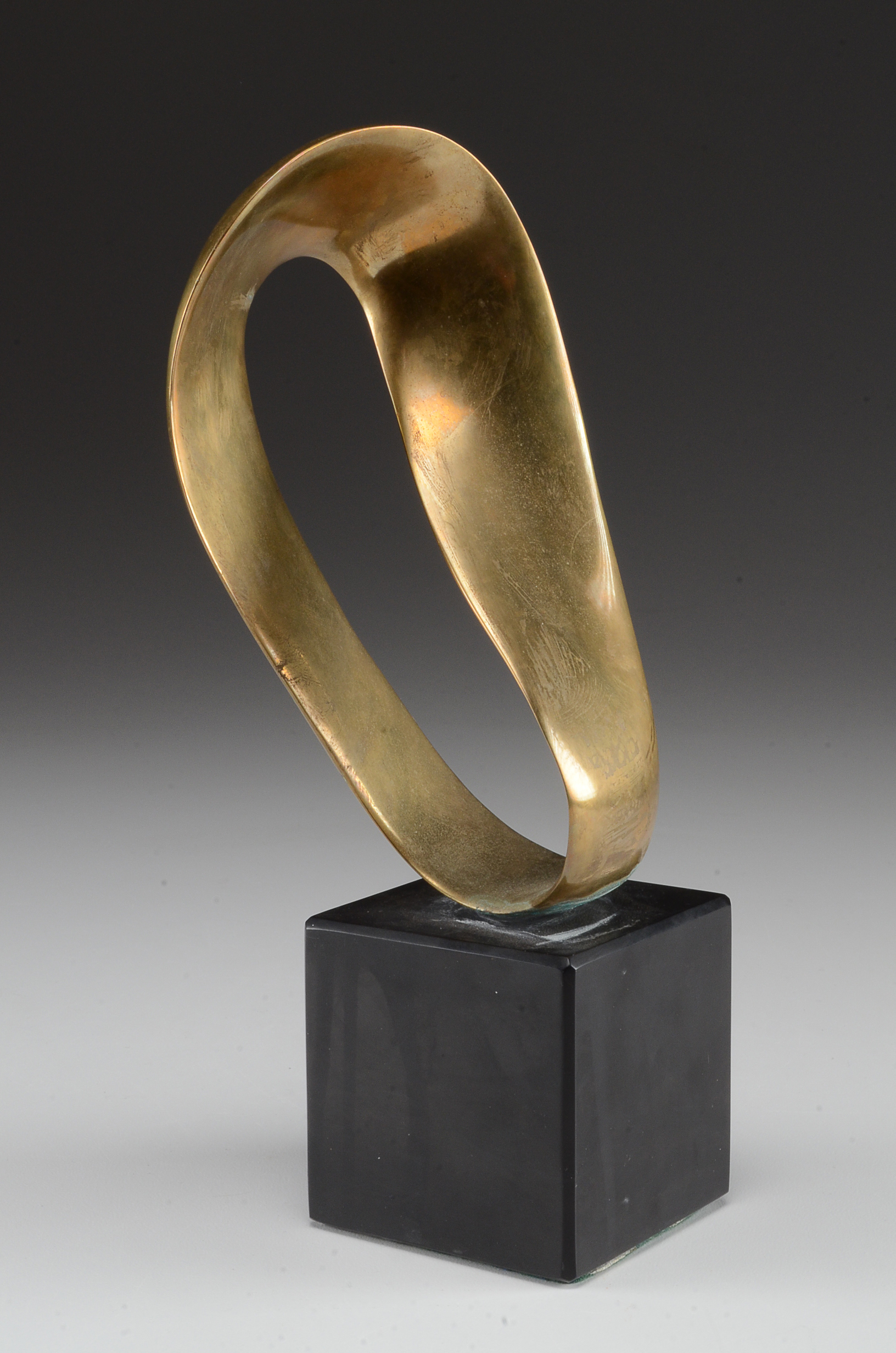 Ed Aub Original Bronze Sculpture, "Eternity (Mobius)"