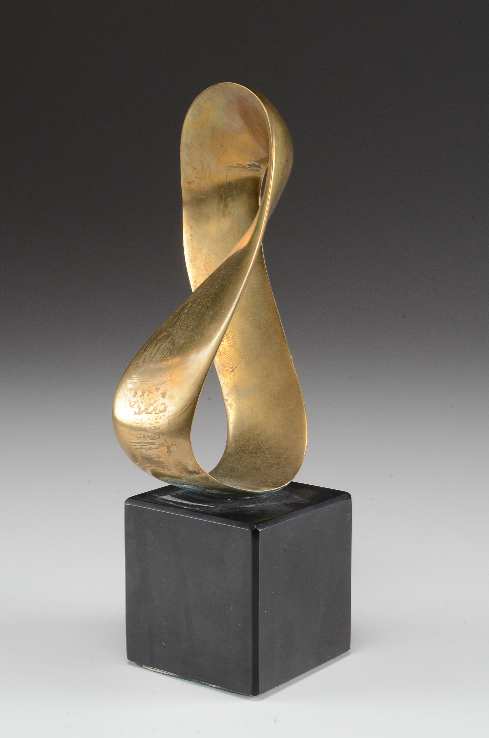 Ed Aub Original Bronze Sculpture, "Eternity (Mobius)"