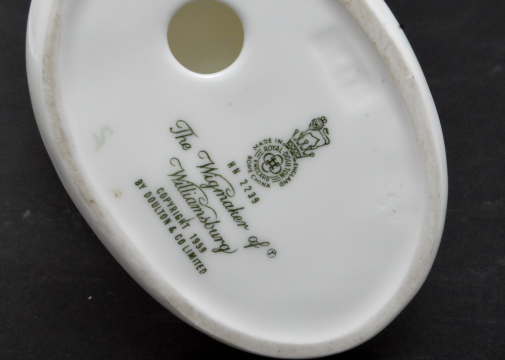 The Wigmaker of Williamsburg a Royal Doulton Figurine