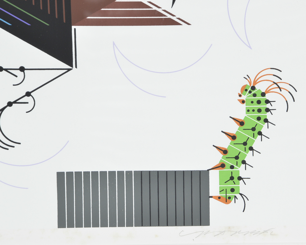 "Crawling Tall" Charley Harper Limited Edition Serigraph