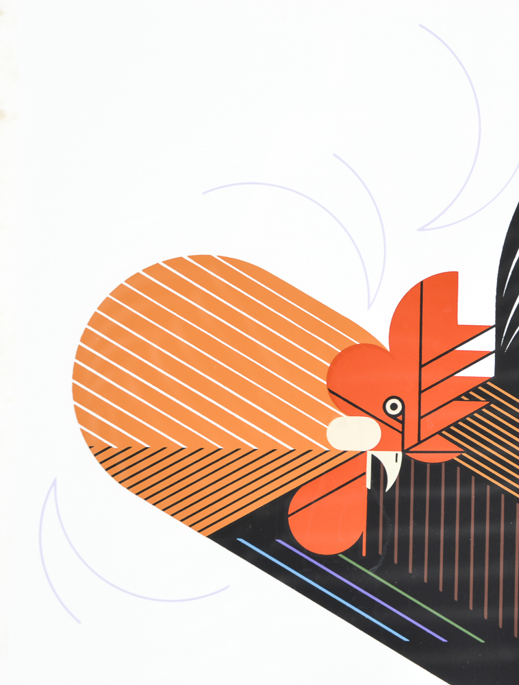 "Crawling Tall" Charley Harper Limited Edition Serigraph