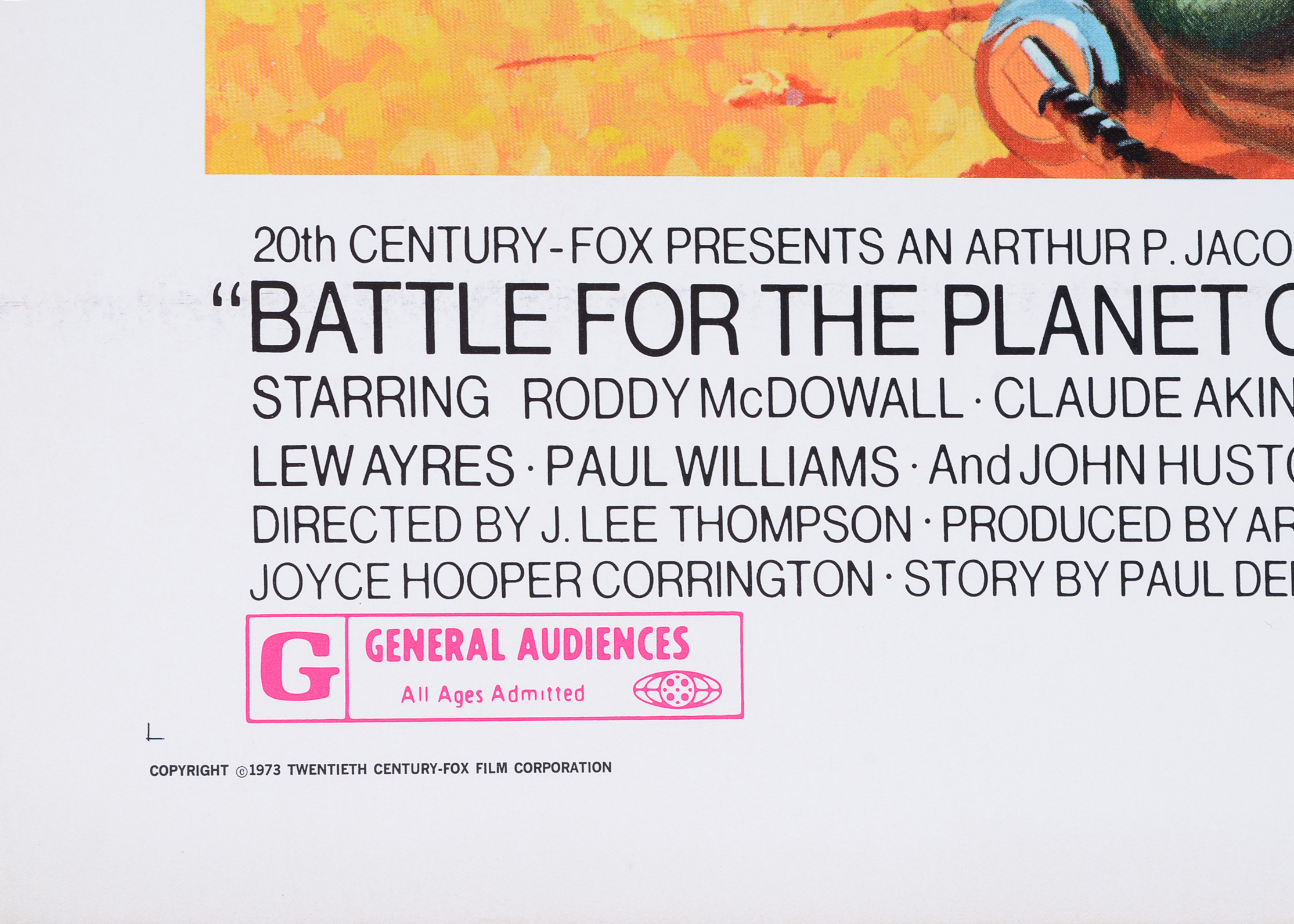 20th Century Fox "Battle for the Planet of the Apes" Poster
