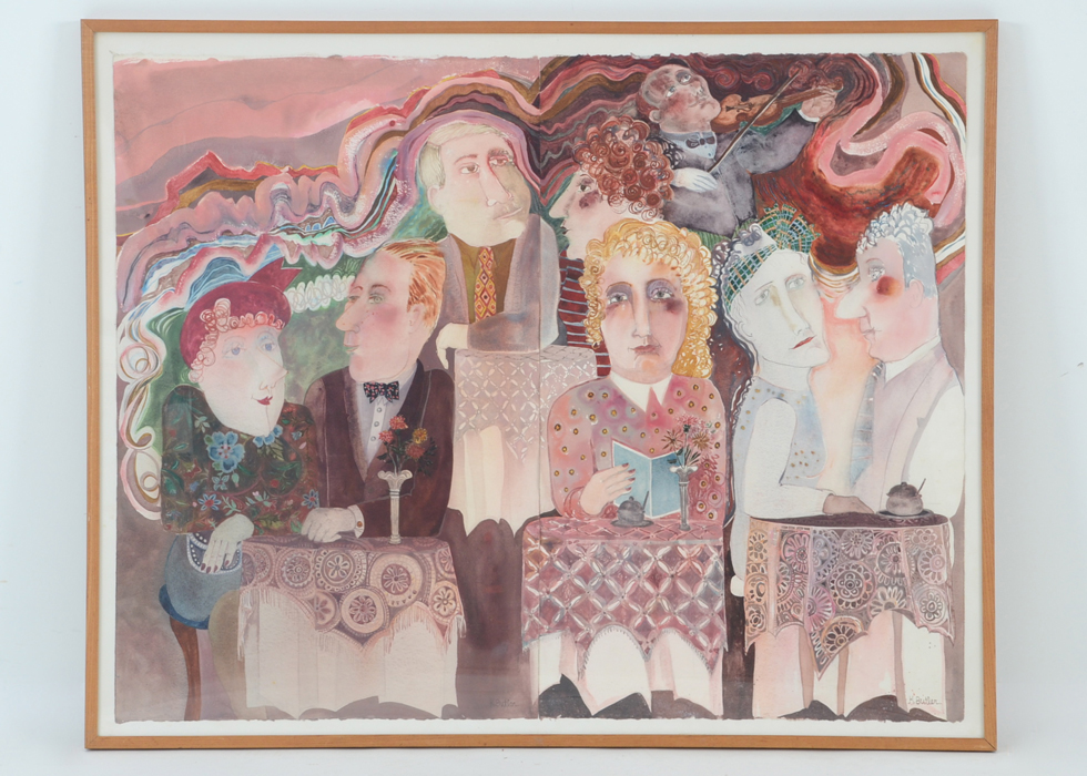 Large Watercolor Painting by Karen Butler