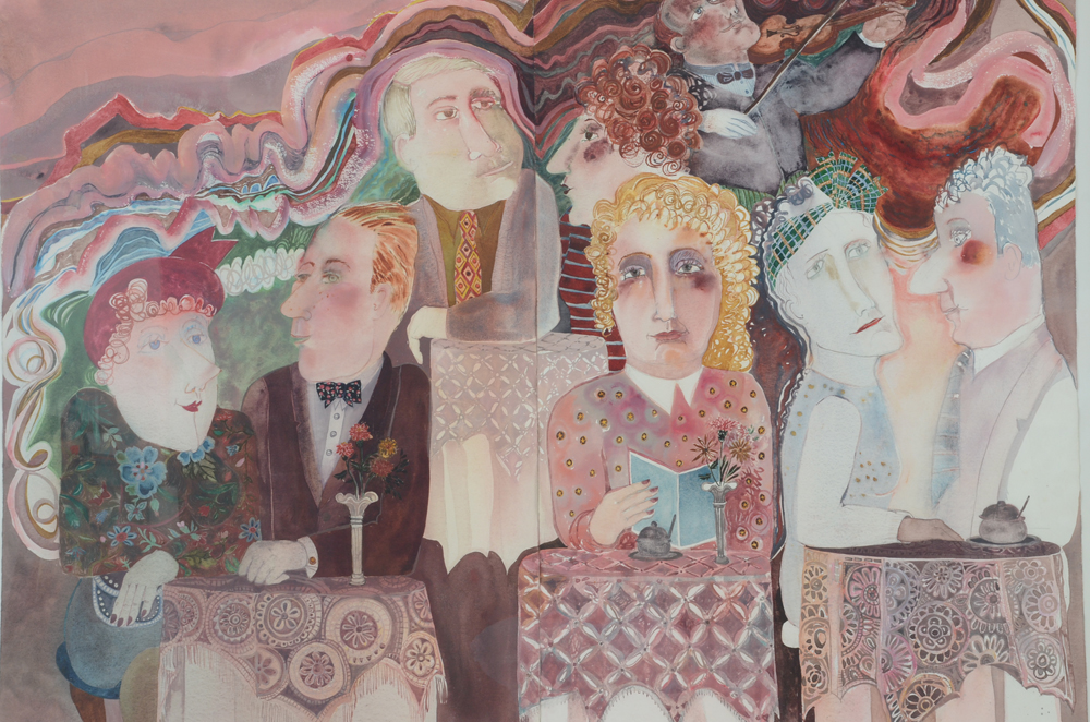 Large Watercolor Painting by Karen Butler