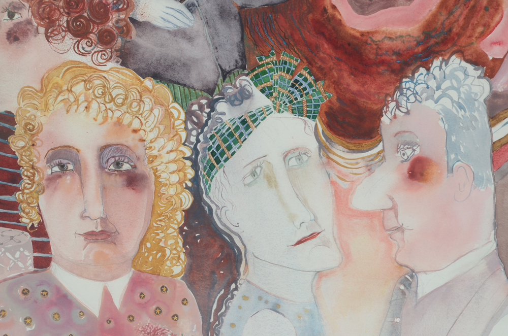 Large Watercolor Painting by Karen Butler