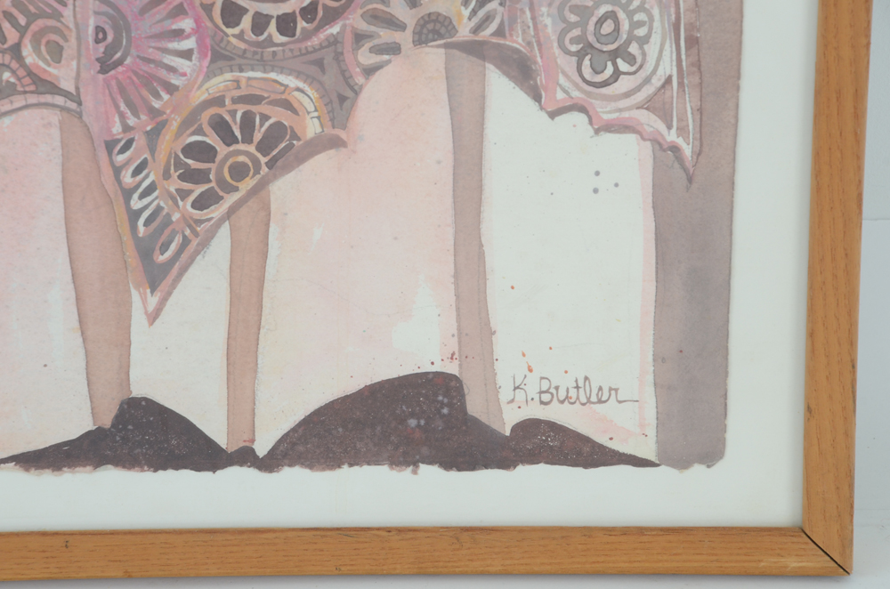 Large Watercolor Painting by Karen Butler