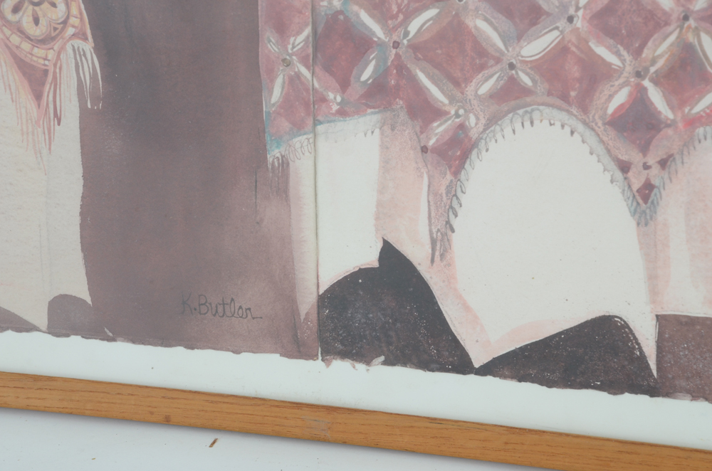 Large Watercolor Painting by Karen Butler