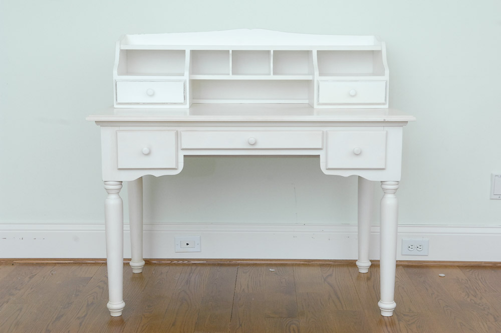 Cream Colored Desk and Topper