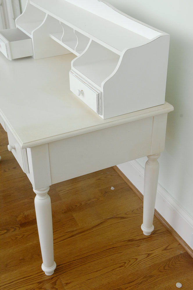 Cream Colored Desk and Topper