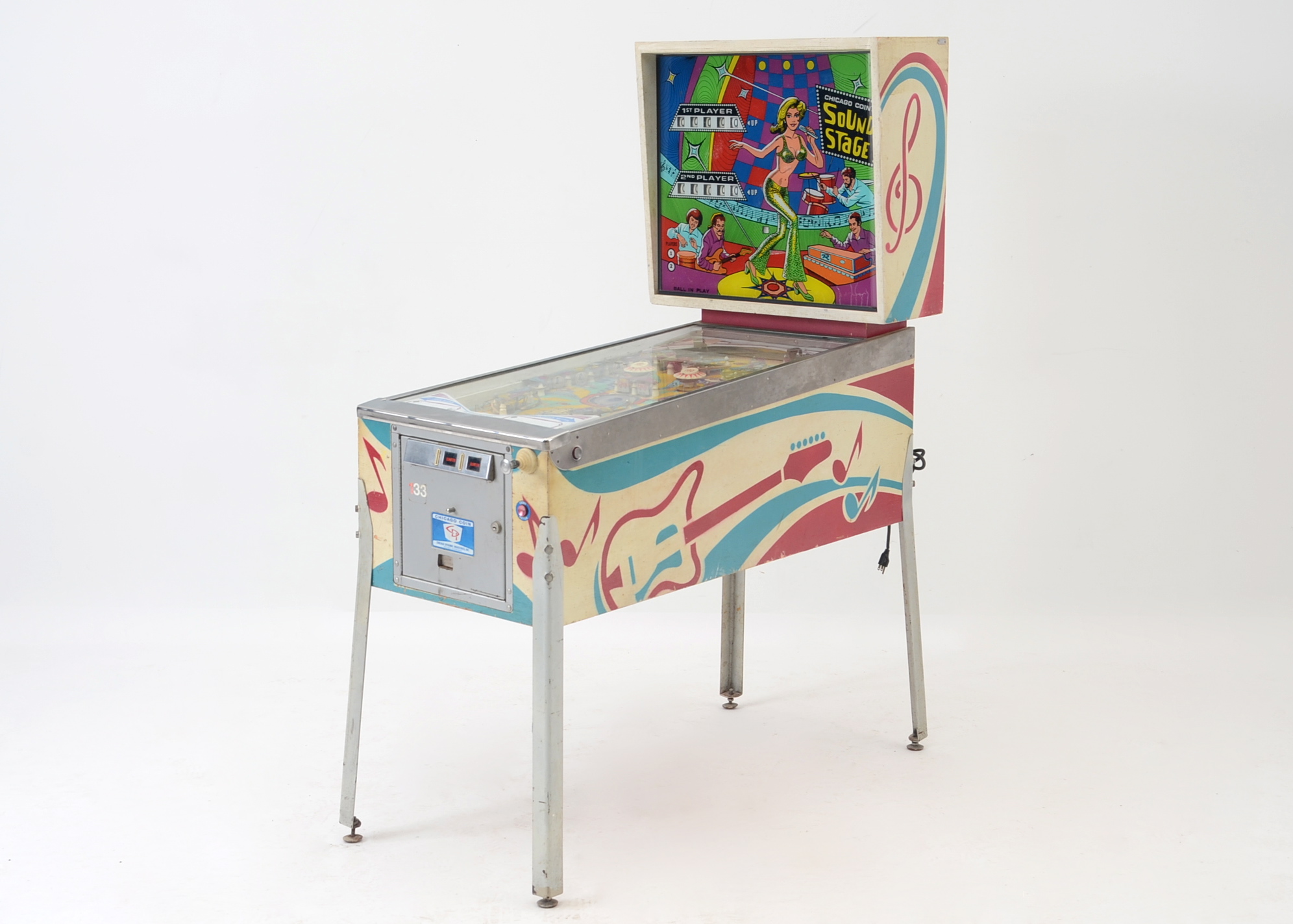 Vintage Chicago Coin Pinball Machine