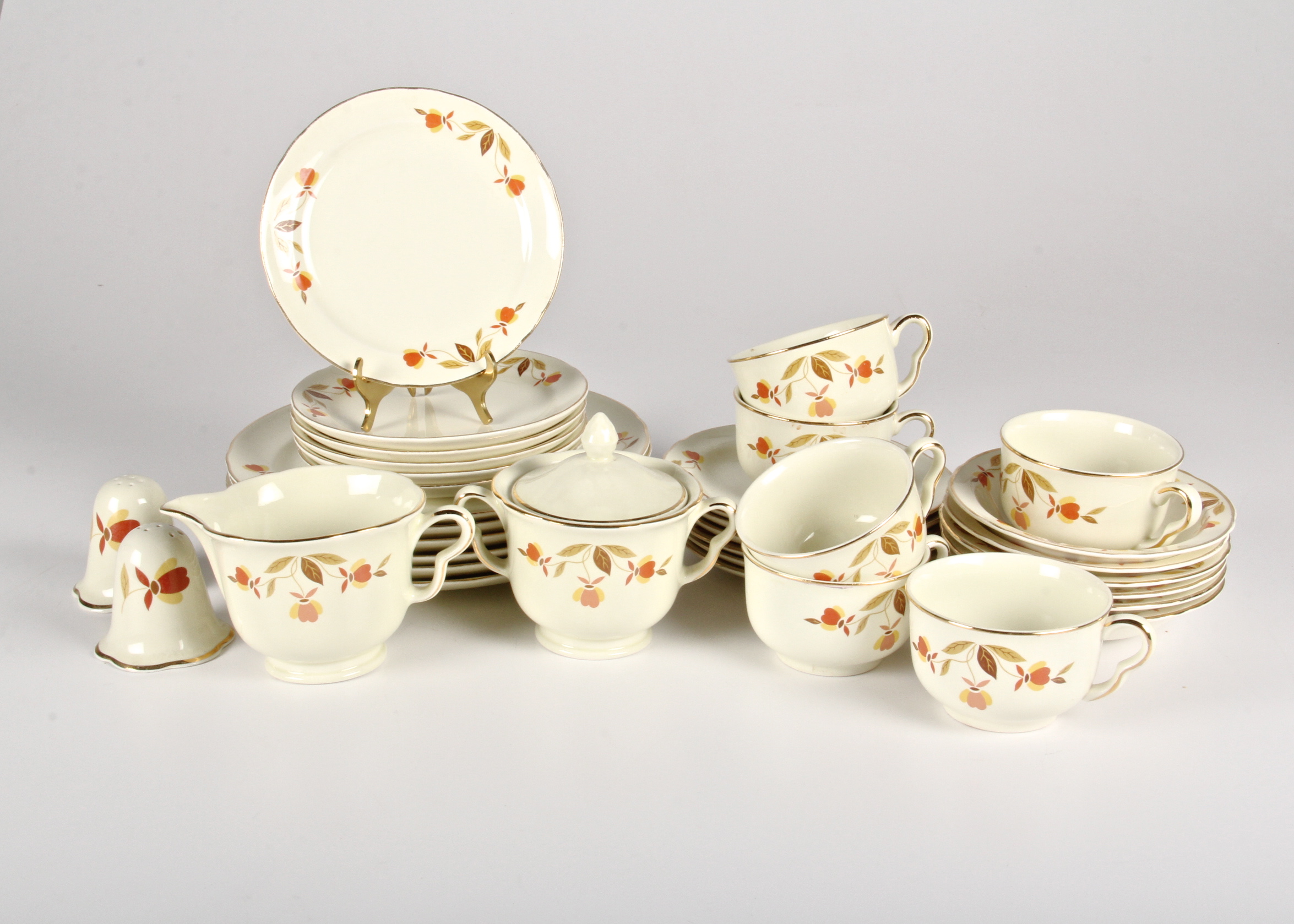 Vintage "Autumn Leaf" Complete Dinnerware Set